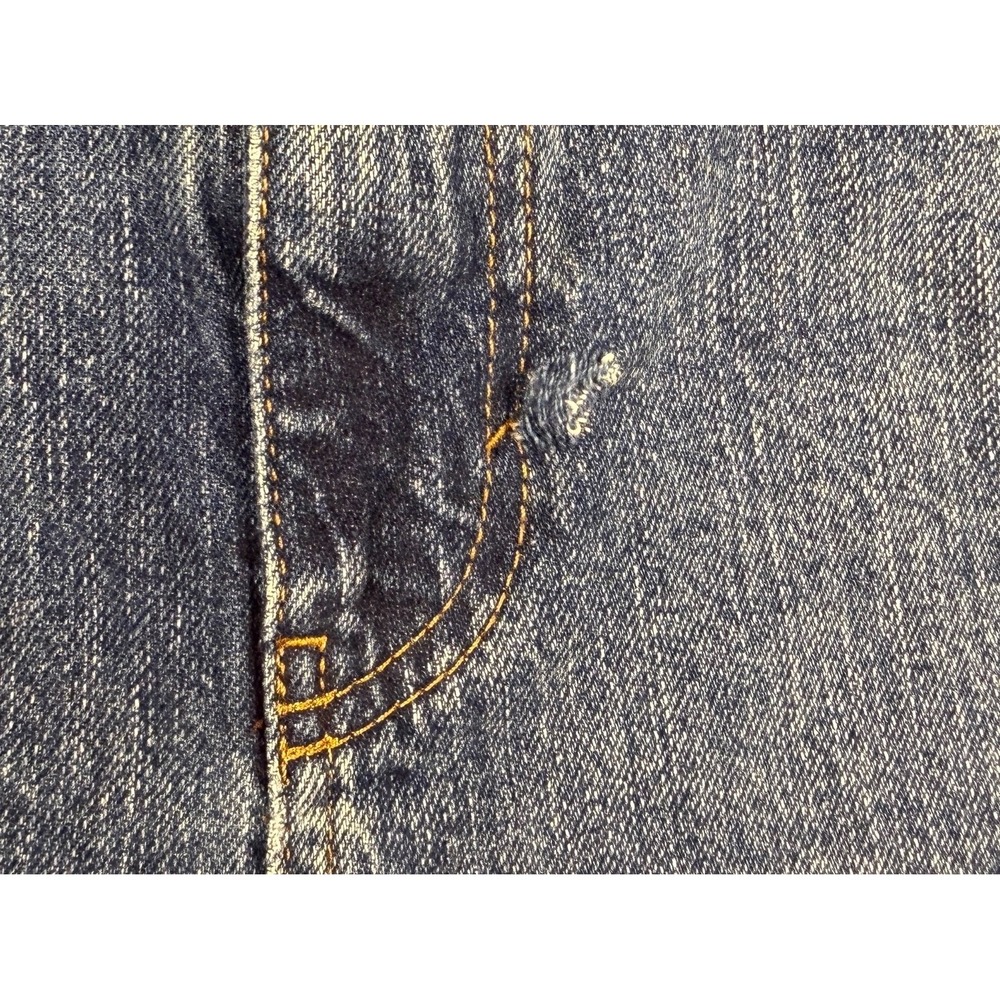 Women's BDG Urban Outfitters Barrel Distressed Size 31W (30x32) Blue Jeans #1381 - Picture 8 of 16